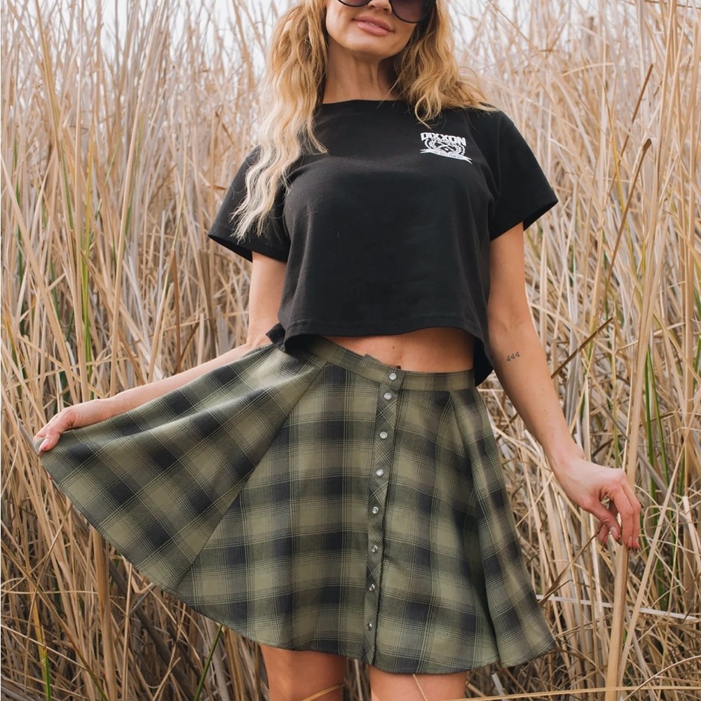 Plaid Green Hunter Dixxon Skirt